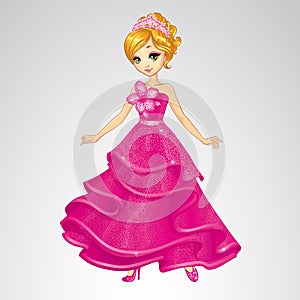 Beauty Cinderella In Pink Dress