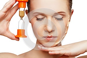 Beauty concept rejuvenation, renewal, skin care, skin problems w