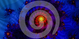 Beauty cosmos, univers, colorful constelation concept, modern science contemporary art, spiral fractal background photo