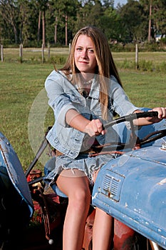 Beauty Driving Tractor