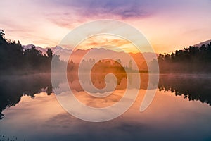 Beauty early morning mirror Meathson water lake