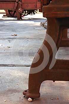 Rusted Iron Machinery from Early Industrial Era Exude Unique Beauty