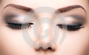 Belleza ojos productos cosméticos detallado 