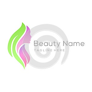 Beauty and fashion logo design and icon