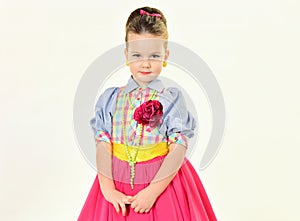 Beauty and fashion in pinup style, childhood. beauty and hair salon