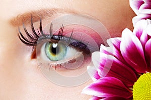 Beauty female eye Makeup