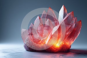 Beauty of flaws in crystal design photo
