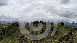 the beauty of the foot of Mount Guntur Garut, Indonesia