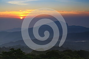 Beauty of the forest View from Doi Hua Suea viewpoint