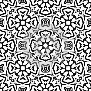 BEAUTY FULL Geometric Seamless pattern flower  in white background.