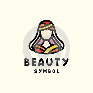 Beauty Girl Logo Feminine Vector, Women Spa And Salon Icon Symbol, Natural Beautiful Creative Vintage graphic Design