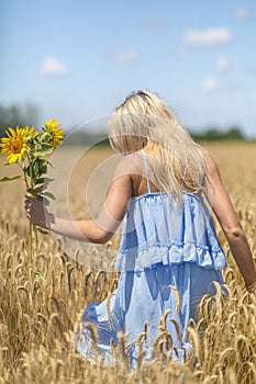 Beauty Girl Outdoors enjoying nature.