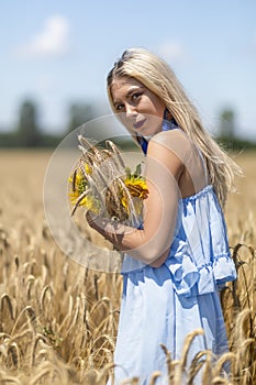 Beauty Girl Outdoors enjoying nature.