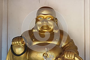 The beauty of the golden Buddha image in Lanna style in Northern Thailand, Buddhist culture.