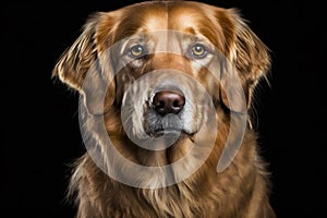 Beauty Golden retriever dog. Neural network AI generated