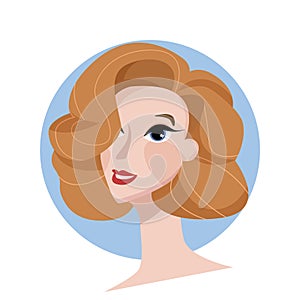 Beauty or hair salon concept portrait woman