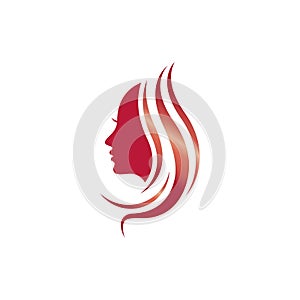 Beauty hair and salon logo