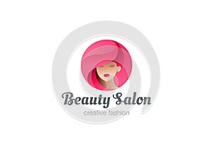 Beauty Hairdresser salon Woman Logo design