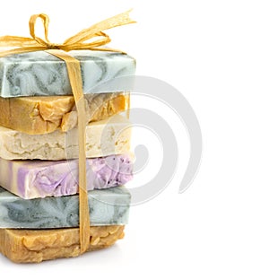 Beauty handmade soap pile