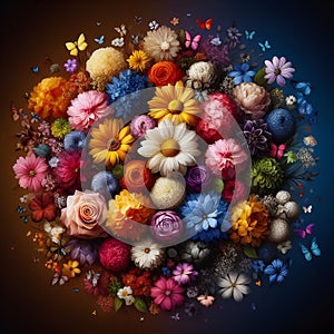 Beauty and Harmony of Colors: How to Make Your Floral Collage a Masterpiece photo