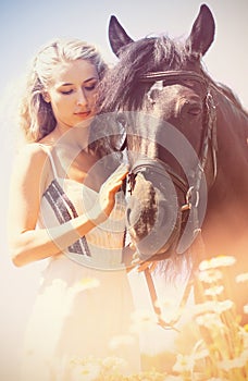 Beauty with horse