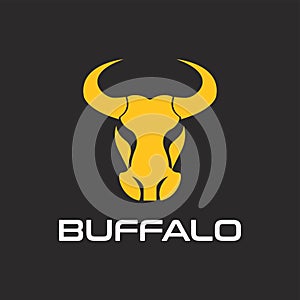 Beauty Horse Ranch Stable Stallion Logo designcreative Buffalo head design logo ideas on a white background become a brand symbol