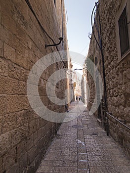 The beauty of Israel | Jerusalem: Narrow street in old City of Jerusalem