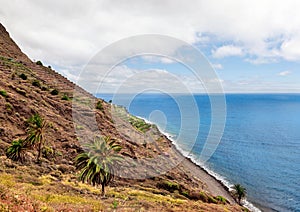 The beauty landscape from la gomera in Canary Islands