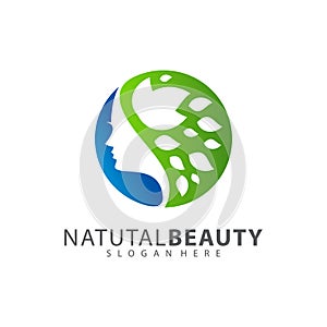 Beauty Leaf Care Logo Design Element