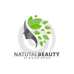 Beauty Leaf Care Logo Design Element