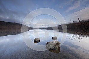 The beauty of loch Achilty in the morning