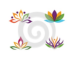 Beauty Lotus logo Template