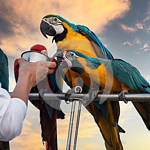 The beauty of macaws