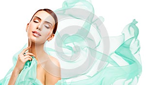 Beauty Makeup Skin Care, Woman Touching Neck Face