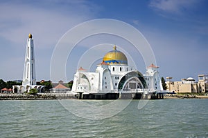 Beauty of Malacca Straits Mosque, Melaka, Malaysia