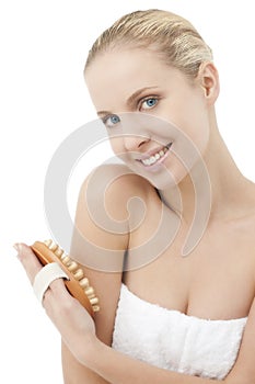 Beauty with massager