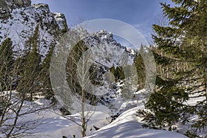 The beauty of nature in Slovakia. Mala Studena dolina. Tatra Mountains.