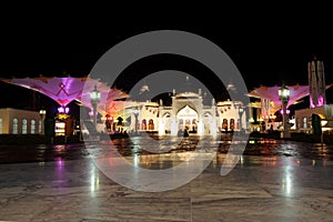 The beauty of the night at Baiturrahman Aceh Great Mosque