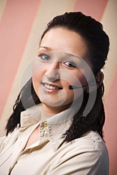 Beauty operator woman