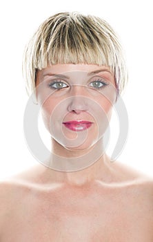 Beauty portrait of woman in thirties photo