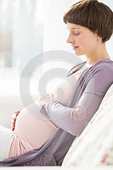 Beauty pregnant woman