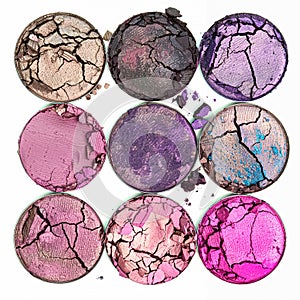 Beauty product and cosmetics texture as circle shape design, makeup blush eyeshadow powder as abstract luxury cosmetic