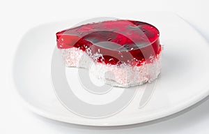 The beauty red cake isolated on whine