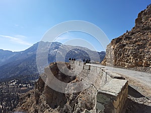 Beauty of rocky mountain in quetta photo