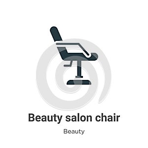 Beauty salon chair vector icon on white background. Flat vector beauty salon chair icon symbol sign from modern beauty collection