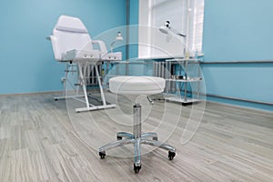 Beauty salon interior, spa, hands and nails care