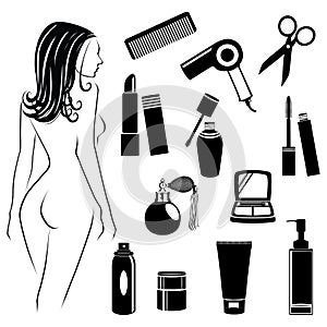 Beauty salon objects