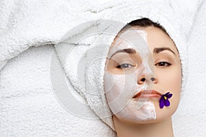 Beauty salon series: facial mask