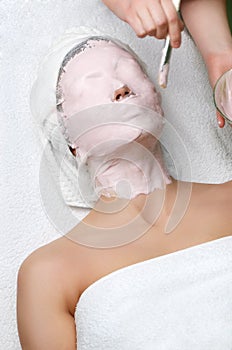 Beauty salon series, facial mask