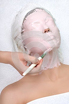 Beauty salon series, facial mask